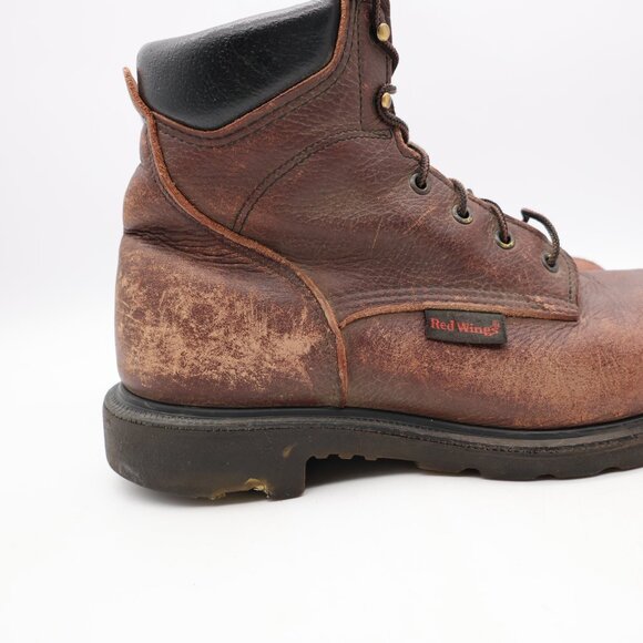 Red Wing Boots Mens Size 11 EE Supersole Brown Leather Work Boots Soft Toe 606 main image 12
